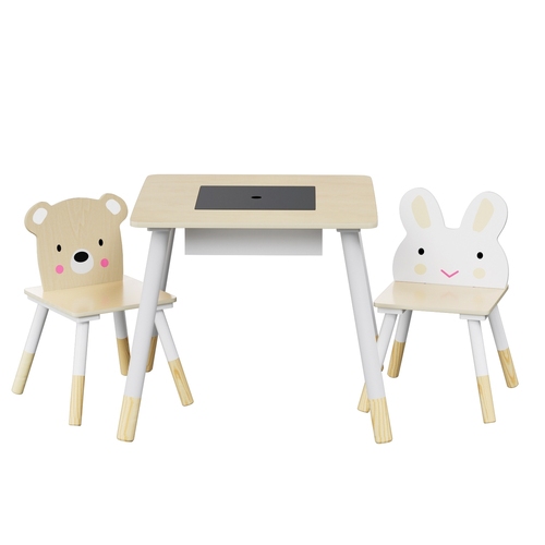 Annie 3PCS Kids Table and Chairs Set