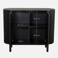 Matilda 1.2m Sideboard Unit - Full Black