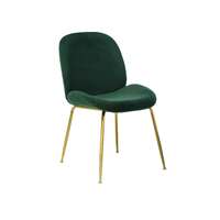 Ivonne Velvet Dining Chairs, Emerald Set of 2