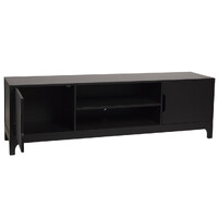 Arco Wooden 2 Door TV Unit, Black