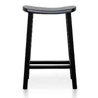 Sammy Wooden Bar Stool - Black