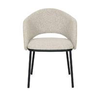 Jesse Black Dining Chair - Clay Grey