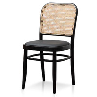 Set of 2 Bentwood Dining Chair, Black