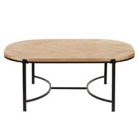 Perry Coffee Table, Natural & Black