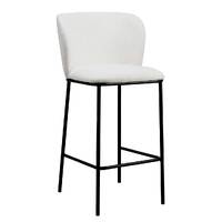 Set of 2 Flossie Boucle Barstools, White