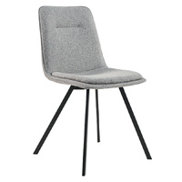 Set of 2 Robels Upholstered Dining Chairs, Grey