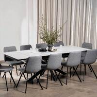 Craig Extendable Dining Table, Snow White