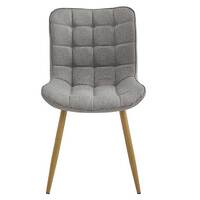 Set of 2 Sleigh Dining Chairs, Taupe