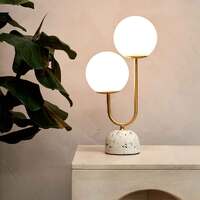 Tivoli Table Lamp White & Gold