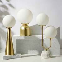 Orion Table Lamp Gold & White