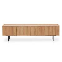 Adele 2m Wooden TV Entertainment Unit - Natural