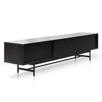 Medena 2.1m Wooden Entertainment TV Unit - Full Black