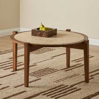 Lewis Travertine Coffee Table