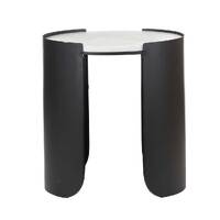 Otto Marble Side Table, Black