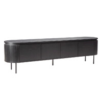 Nola 2m Wooden TV Entertainment Unit - Black