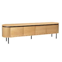 Nola 2m Wooden TV Entertainment Unit - Natural