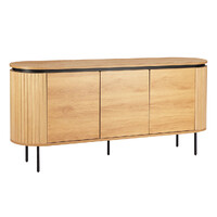 Nola 1.6m Wooden Buffet Unit - Natural