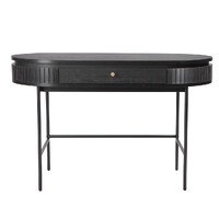 Nola 1.2m Wooden Study Desk - Black