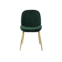 Ivonne Velvet Dining Chairs, Emerald Set of 2