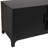 Arco Wooden 2 Door TV Unit, Black