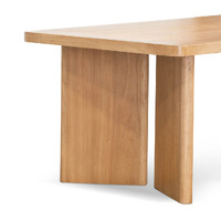 Rockwell 2.4m Elm Dining Table - Natural