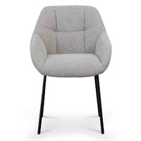 Set of 2 - Adele Fabric Dining Chair - Spec Grey