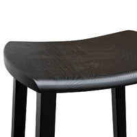 Sammy Wooden Bar Stool - Black