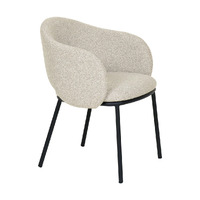 Jesse Black Dining Chair - Clay Grey