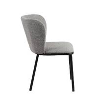 Set of 2 Flossie Boucle Dining Chairs, Latte