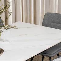 Craig Extendable Dining Table, Snow White