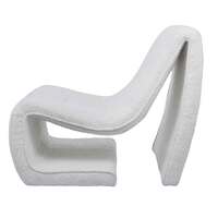 Avery Occasional Chair, Off White Boucle