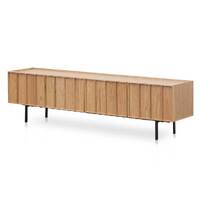 Adele 2m Wooden TV Entertainment Unit - Natural