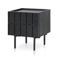 Adele Bedside Table - Full Black