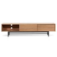 Medena 2.1m Wooden Entertainment TV Unit - Natural