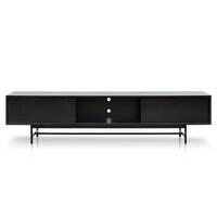 Medena 2.1m Wooden Entertainment TV Unit - Full Black