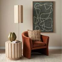 Talstone Linen Floor Lamp