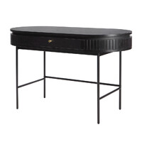 Nola 1.2m Wooden Study Desk - Black