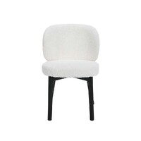 Set of 2 Dorson Boucle Dining Chair, Black