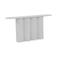 Bomen Wooden Console Table, Full White