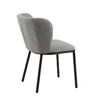 Set of 2 Flossie Boucle Dining Chairs, Latte