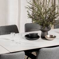 Craig Extendable Dining Table, Snow White