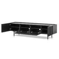 Adele 2m Wooden TV Entertainment Unit - Full Black