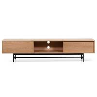 Medena 2.1m Wooden Entertainment TV Unit - Natural