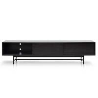 Medena 2.1m Wooden Entertainment TV Unit - Full Black