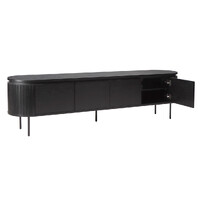 Nola 2m Wooden TV Entertainment Unit - Black