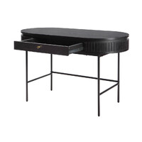 Nola 1.2m Wooden Study Desk - Black