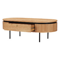 Nola 1.2 Wooden Coffee Table - Natural