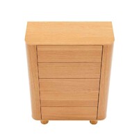 Kenston 5 Drawers Chest Tallboy, Natural