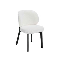 Set of 2 Dorson Boucle Dining Chair, Black