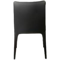 Claudia Faux Leather Dining Chairs, Black Set of 2